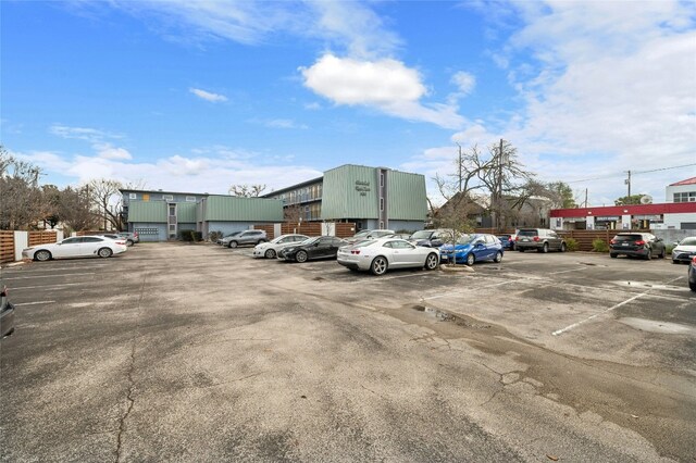 view of uncovered parking lot