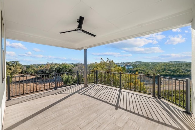 7224 Getaway Dr, Jonestown, TX 78645 - wooden deck featuring ceiling fan