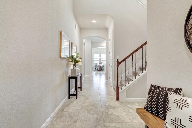 view of tiled entryway