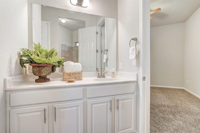 bathroom featuring vanity