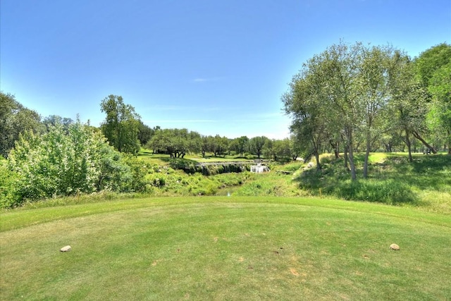 view of yard featuring a rural view