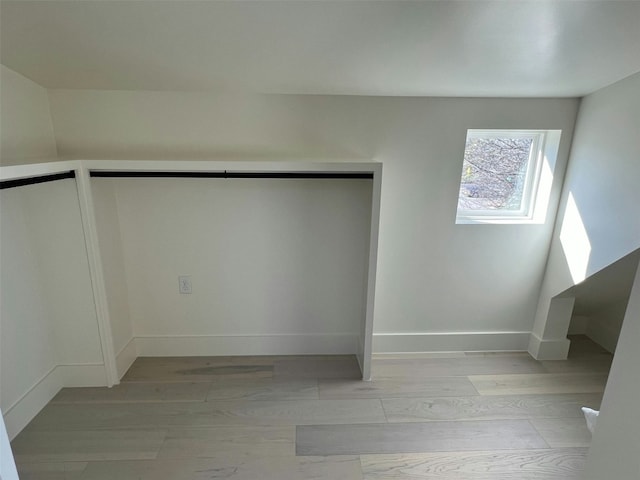 interior space featuring light hardwood / wood-style flooring