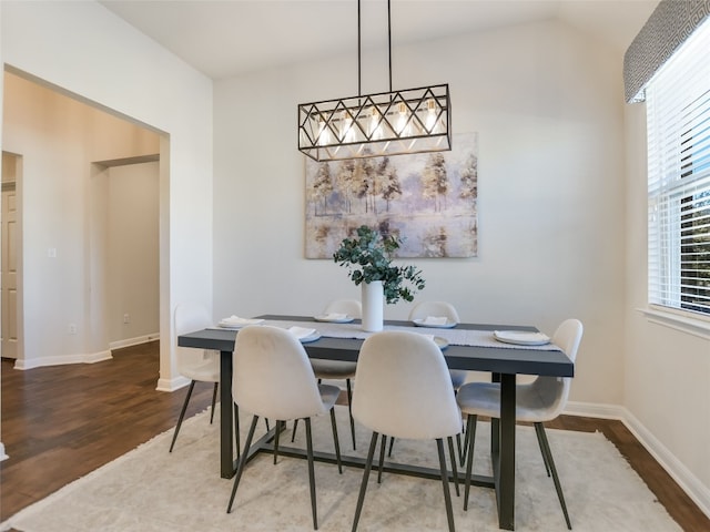 dining room featuring hardwood / wood-style flooring