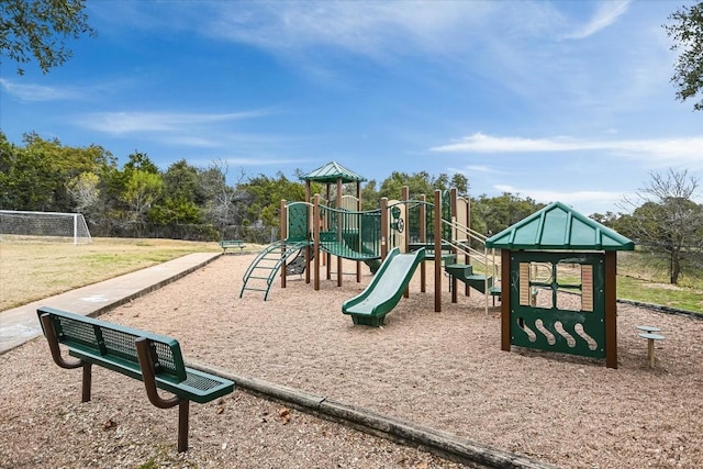 view of jungle gym