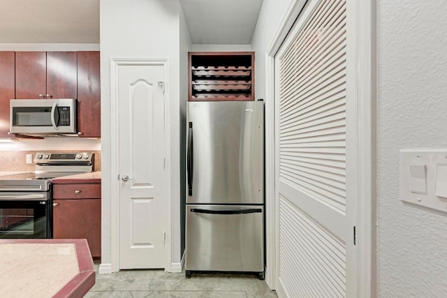 kitchen featuring appliances with stainless steel finishes