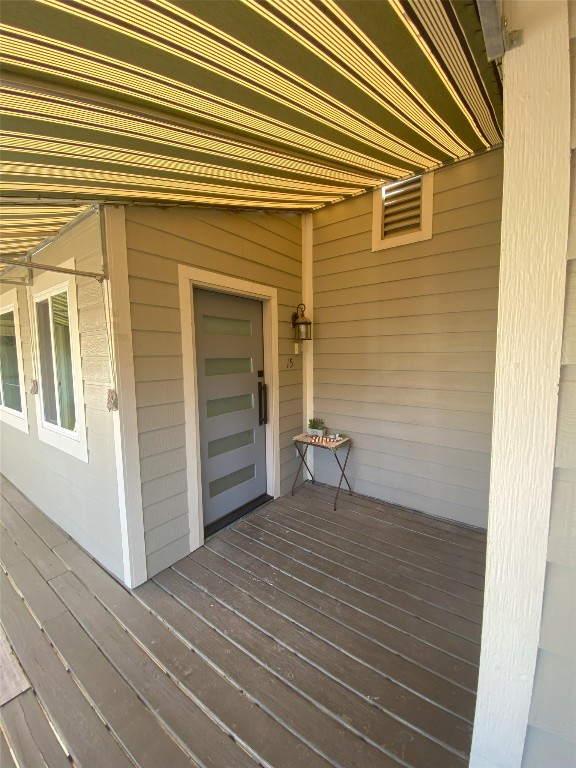 5801 Thunderbird St Unit A15, Lago Vista, TX 78645 - view of wooden terrace