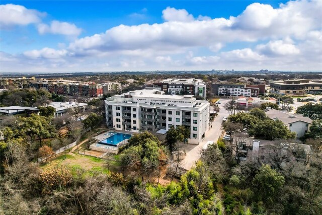 3600 S Lamar Blvd Unit 115, Austin, TX 78704 - drone / aerial view of a pool area
