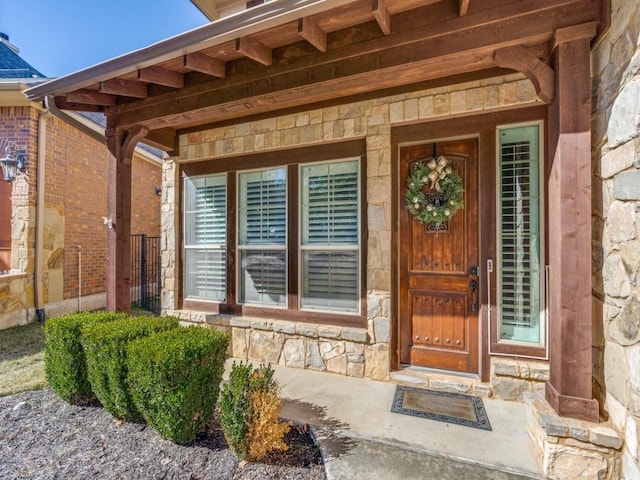 view of entrance to property