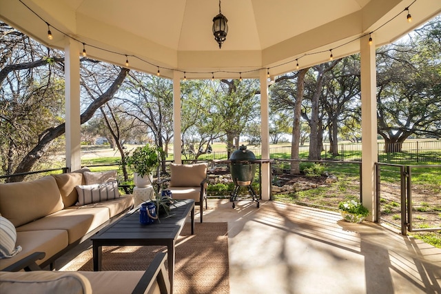 sunroom with plenty of natural light