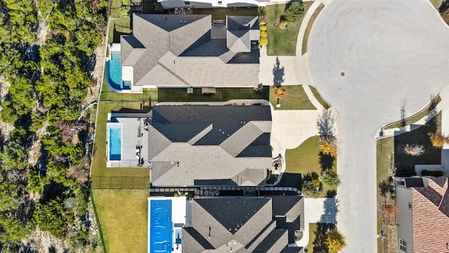 1745 Liguria Ct, Leander, TX 78641 - drone / aerial view of a pool area