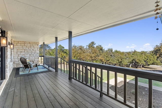 view of wooden terrace