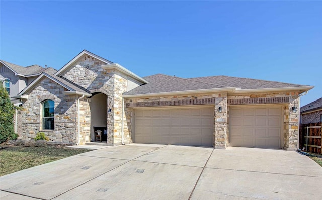 view of front of house featuring a garage