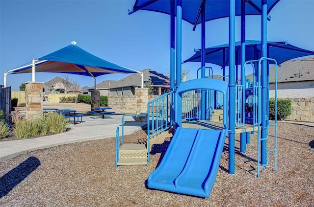 view of jungle gym