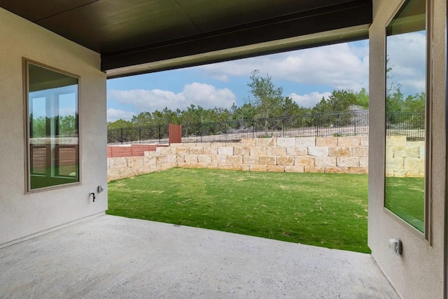 7605 Becasseau Dr, Austin, TX 78738 - view of yard with a patio and fence