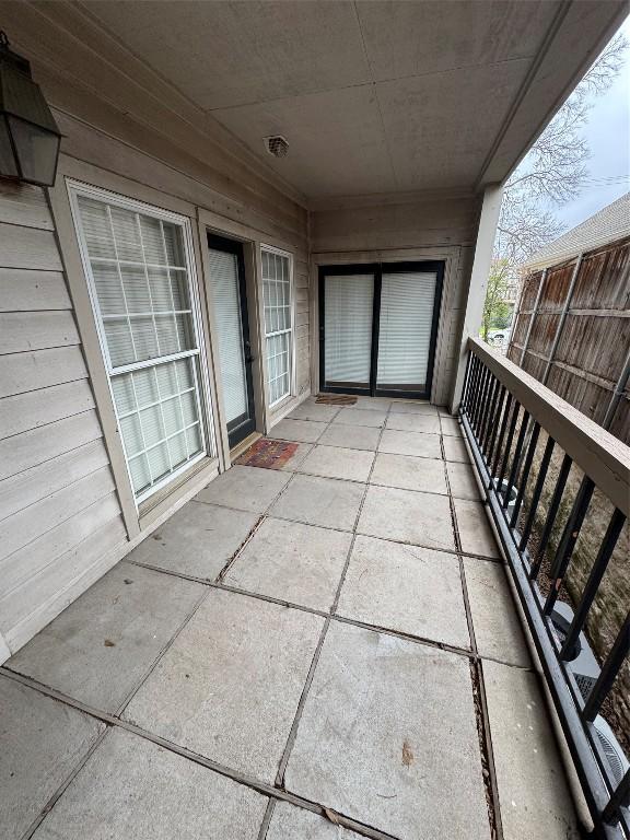 view of balcony