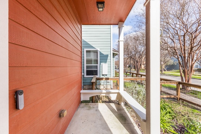 view of patio / terrace with a porch