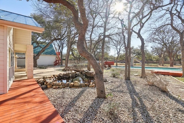 view of yard with a patio area