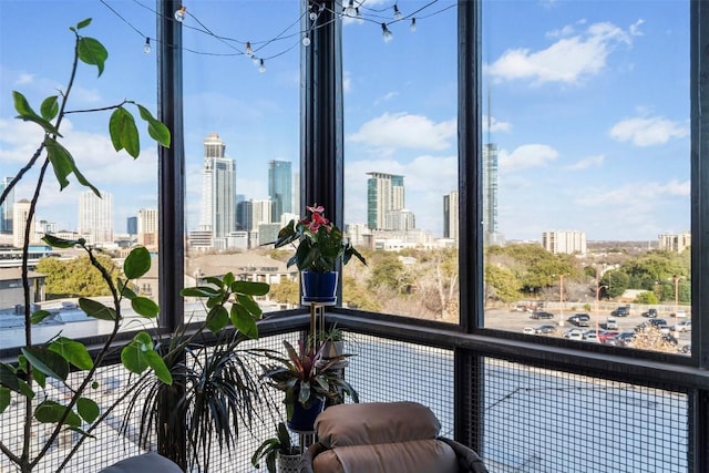 view of sunroom / solarium