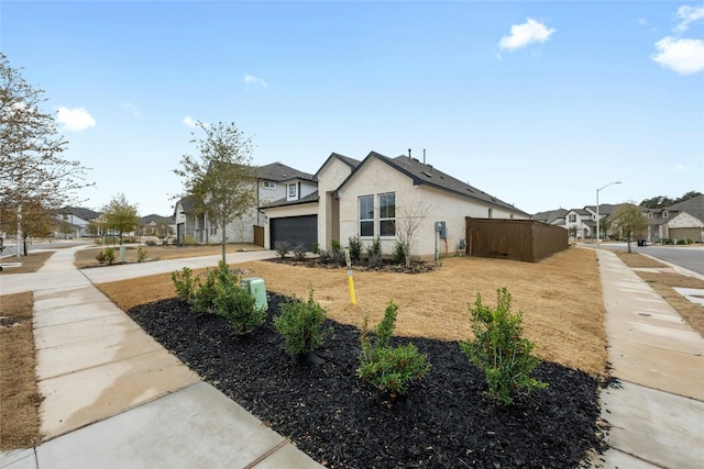 view of home's exterior with a garage