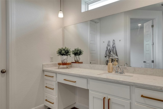 bathroom featuring vanity