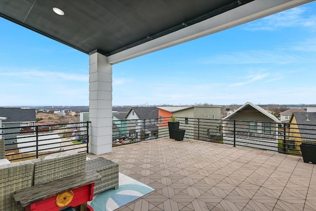 view of patio / terrace featuring a balcony