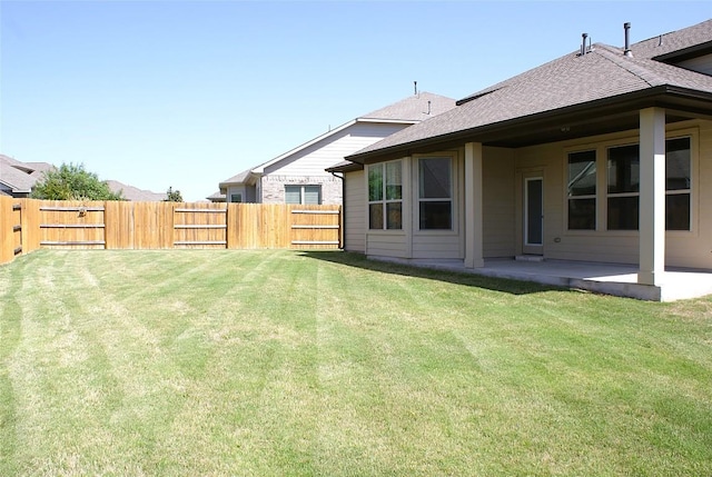 3264 Pablo Cir, Round Rock, TX 78665 - fenced backyard featuring a patio area