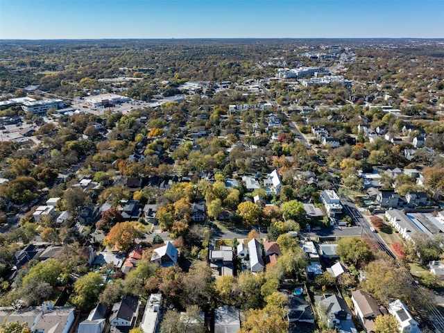 1702 Bauerle Ave, Austin, TX 78704 - aerial view of property and surrounding area with nearby suburban area