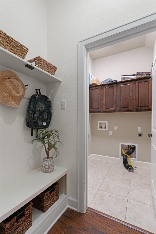 mudroom featuring hardwood / wood-style floors