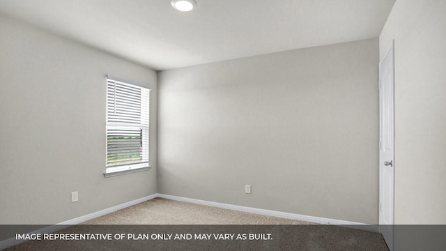 empty room with light colored carpet