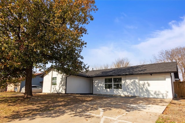 ranch-style house with a garage