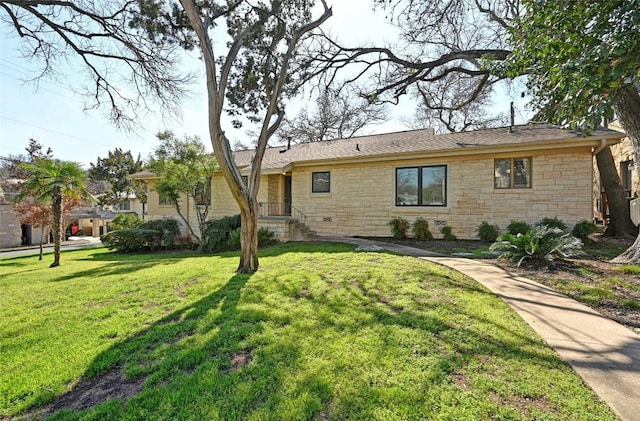 exterior space featuring a lawn