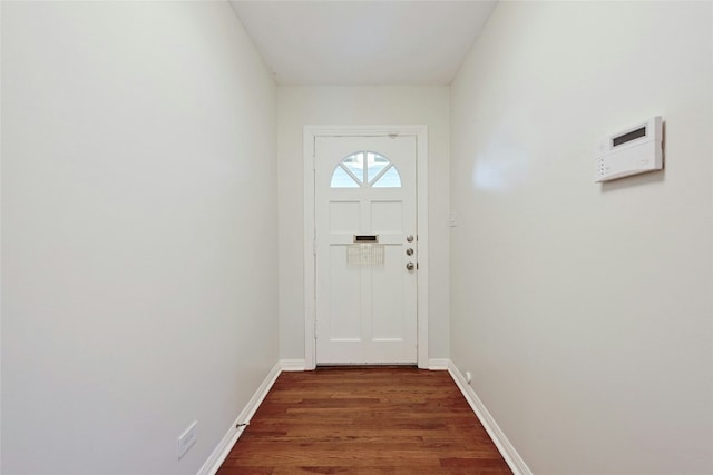 entryway featuring dark hardwood / wood-style floors