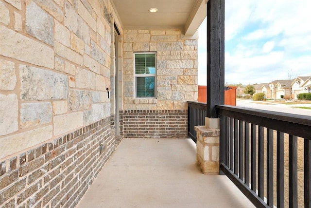 view of balcony