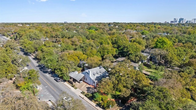 2612 Bridle Path, Austin, TX 78703 - aerial view of a heavily wooded area