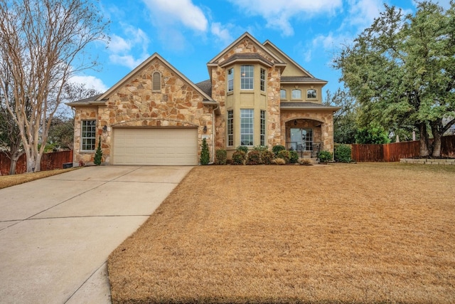 view of front facade featuring a garage