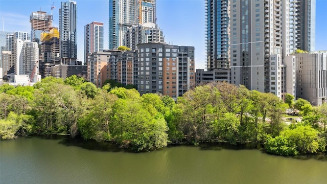 city view featuring a water view