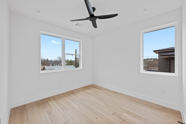 1409 Valleyridge Dr Unit B, Austin, TX 78704 - unfurnished room featuring light wood-style floors and ceiling fan