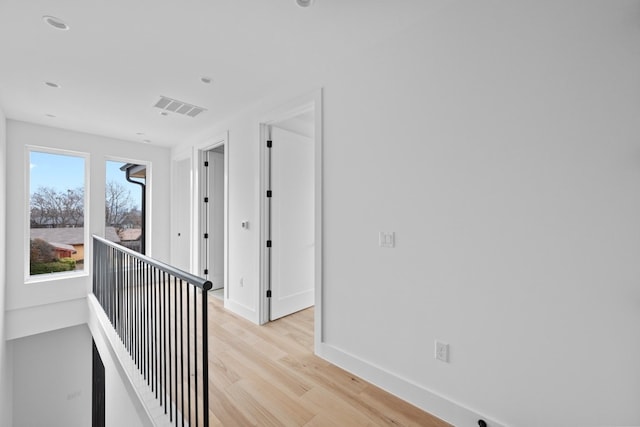 1409 Valleyridge Dr Unit B, Austin, TX 78704 - corridor with light wood-type flooring and recessed lighting