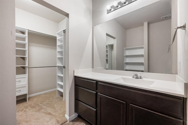 bathroom with vanity