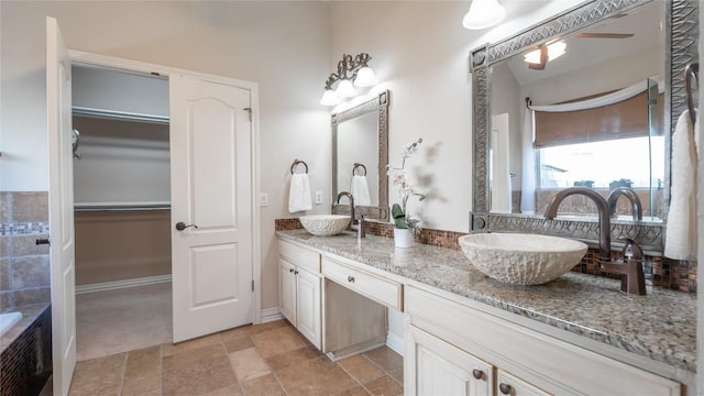 bathroom featuring vanity