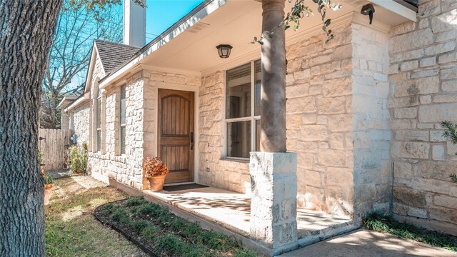 view of entrance to property