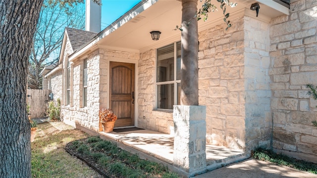 view of entrance to property