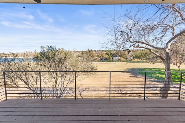 5 Crystal Springs Ct Unit A, The Hills, TX 78738 - deck featuring a water view