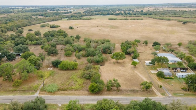 bird's eye view featuring a rural view