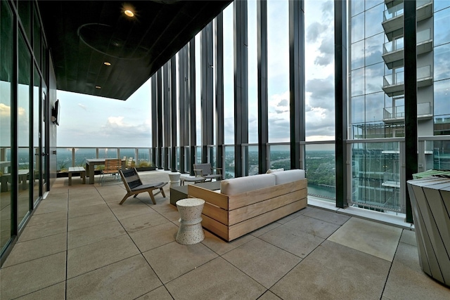 balcony with outdoor lounge area