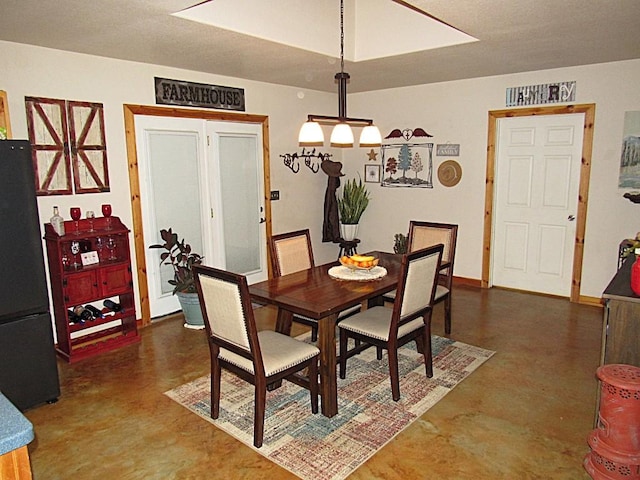 view of dining space