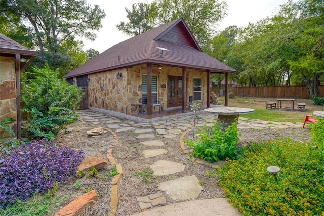 back of house featuring a patio