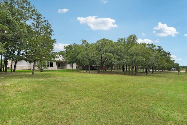 124 Abamillo Dr, Bastrop, TX 78602 - view of grassy yard