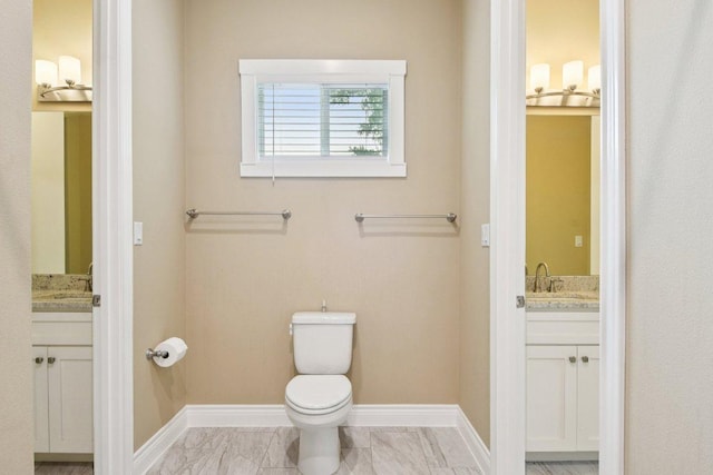 124 Abamillo Dr, Bastrop, TX 78602 - bathroom with vanity and marble finish flooring
