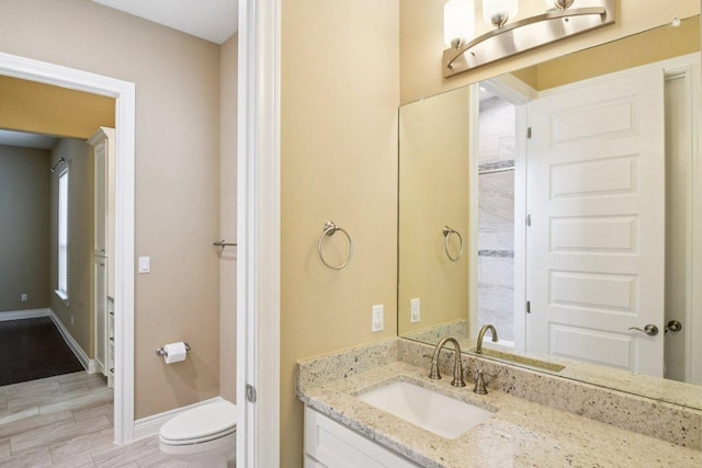 124 Abamillo Dr, Bastrop, TX 78602 - bathroom with vanity and toilet